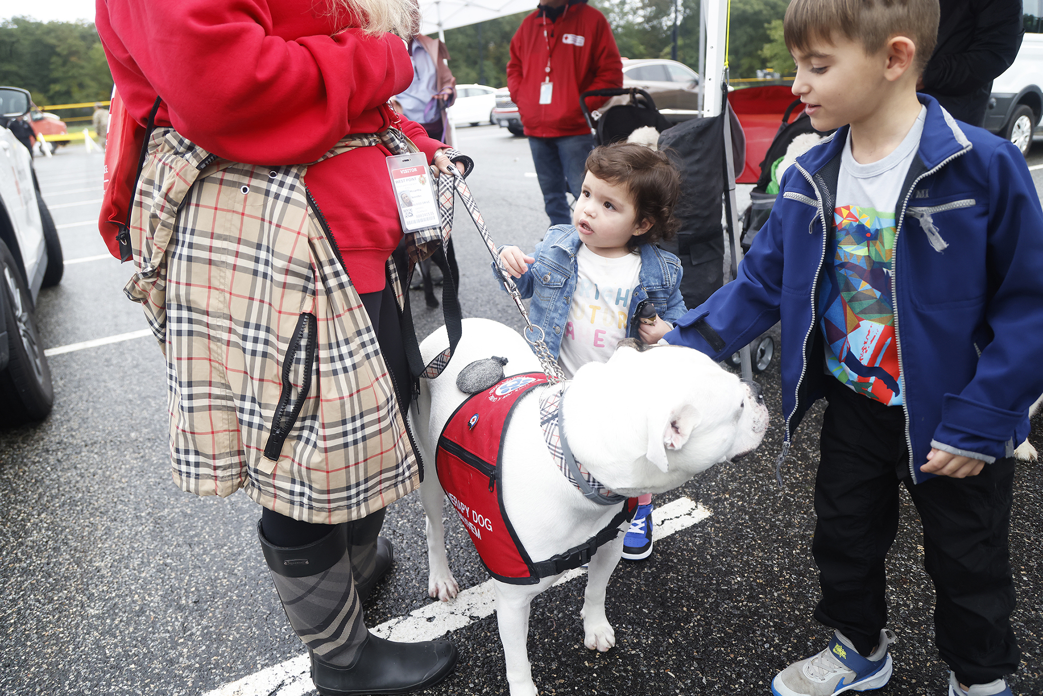 A few hundred West Point community members braved the chilly, inclement weather as the Directorate of Plans, Training, Mobilization and Security hosted the annual Emergency Preparedness Fair Sept. 30 at the West Point Post Exchange parking lot.   (Photo by Eric S. Bartelt/PV)