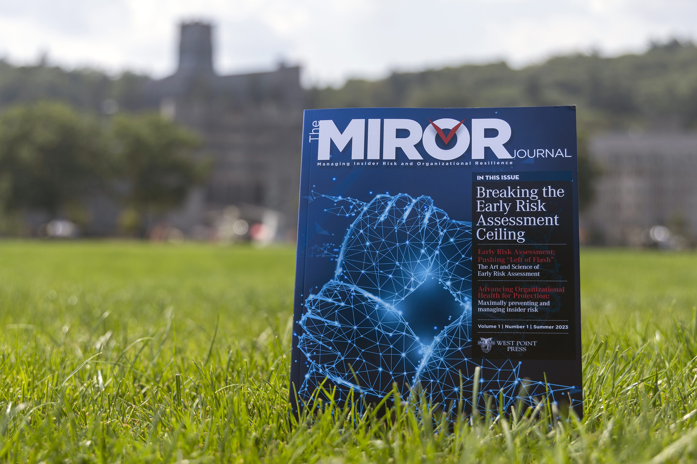 West Point launches new insider threat journal called "Managing Insider Risk & Organizational Resilience." The mission of the journal contributes to the program goal of creating opportunities for impactful conversations to happen.  (Photo by Christopher Hennen/USMA PAO)