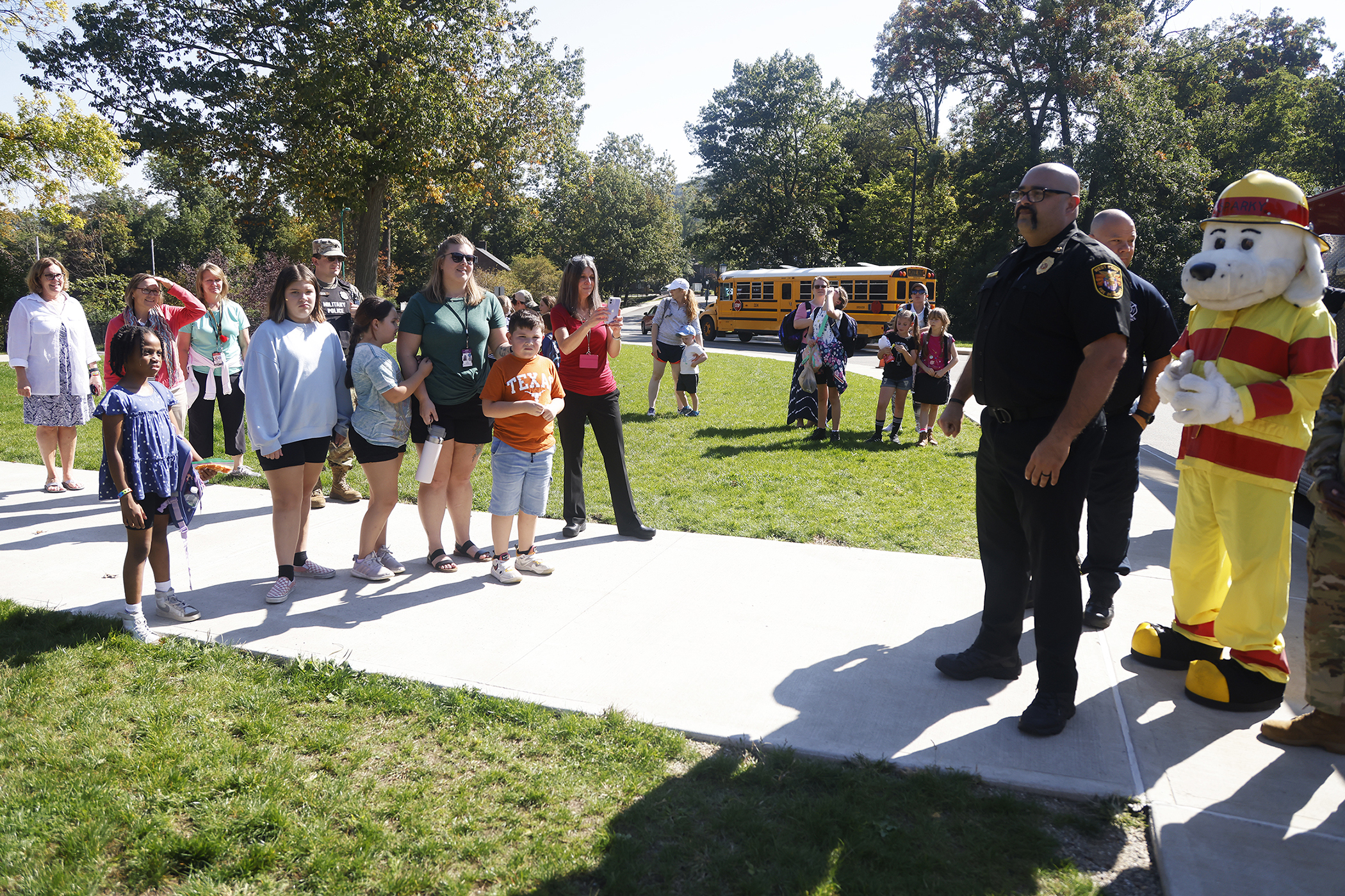 With a commitment to ensuring the safety and security of those living, working and visiting West Point, U.S. Army Garrison West Point and the West Point Fire Department (WPFD) teamed up for a Fire Prevention Week Proclamation signing Oct. 4 at the West Point Middle School (WPMS).    (Photo by Eric S. Bartelt/PV)
