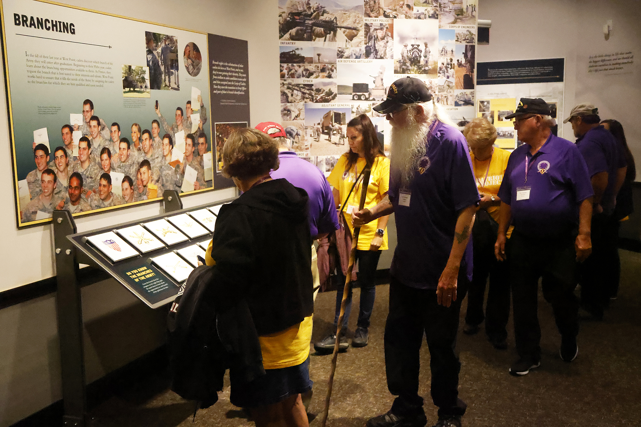 The U.S. Military Academy welcomed 38 Purple Heart recipients and their family and caregivers, about 90 total guests, during the Purple Heart Patriot Project venture to West Point on Sept. 21. Organized and sponsored by the National Purple Heart Honor Mission, the non-profit organization works to promote the National Purple Heart Hall of Honor in New Windsor, N.Y.   (Photo by Eric S. Bartelt/PV)