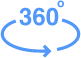 360 degree icon for virtual tour