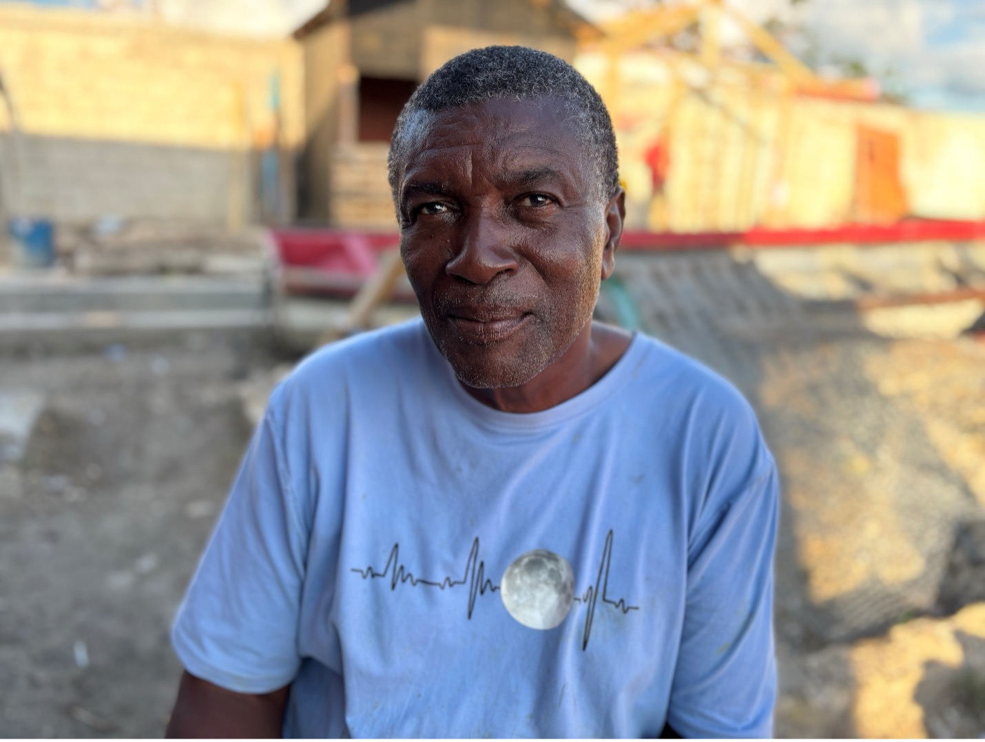 Vernal and his community rebuilding after the storm