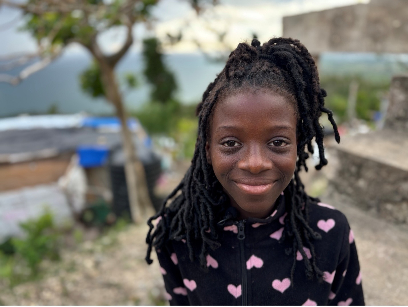 Ashoya walks to collect clean water