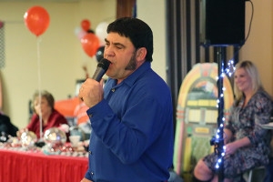 Elvis entertains party goers at The Salvation Army sock hop