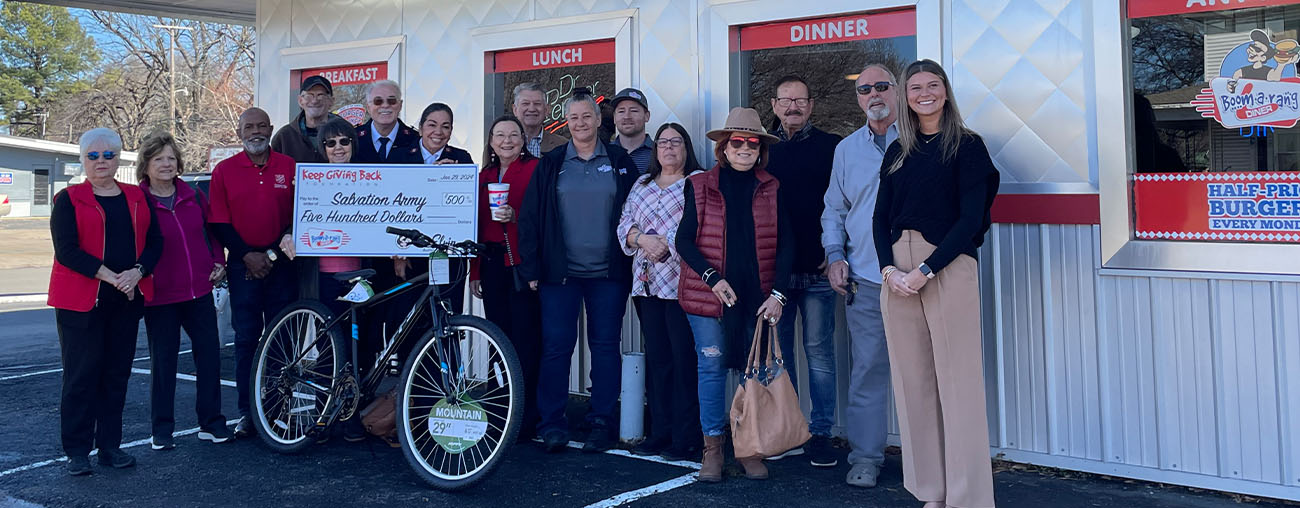 Boomerang Diner Donation Makes Impact in Muskogee Image