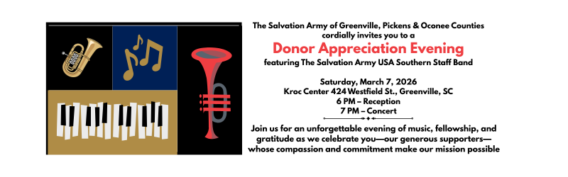 Donor Appreciation Evening featuring The Salvation Army Southern Staff Band Image