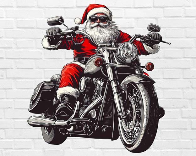 Bikers To The Rescue - Christmas In July Ride Image