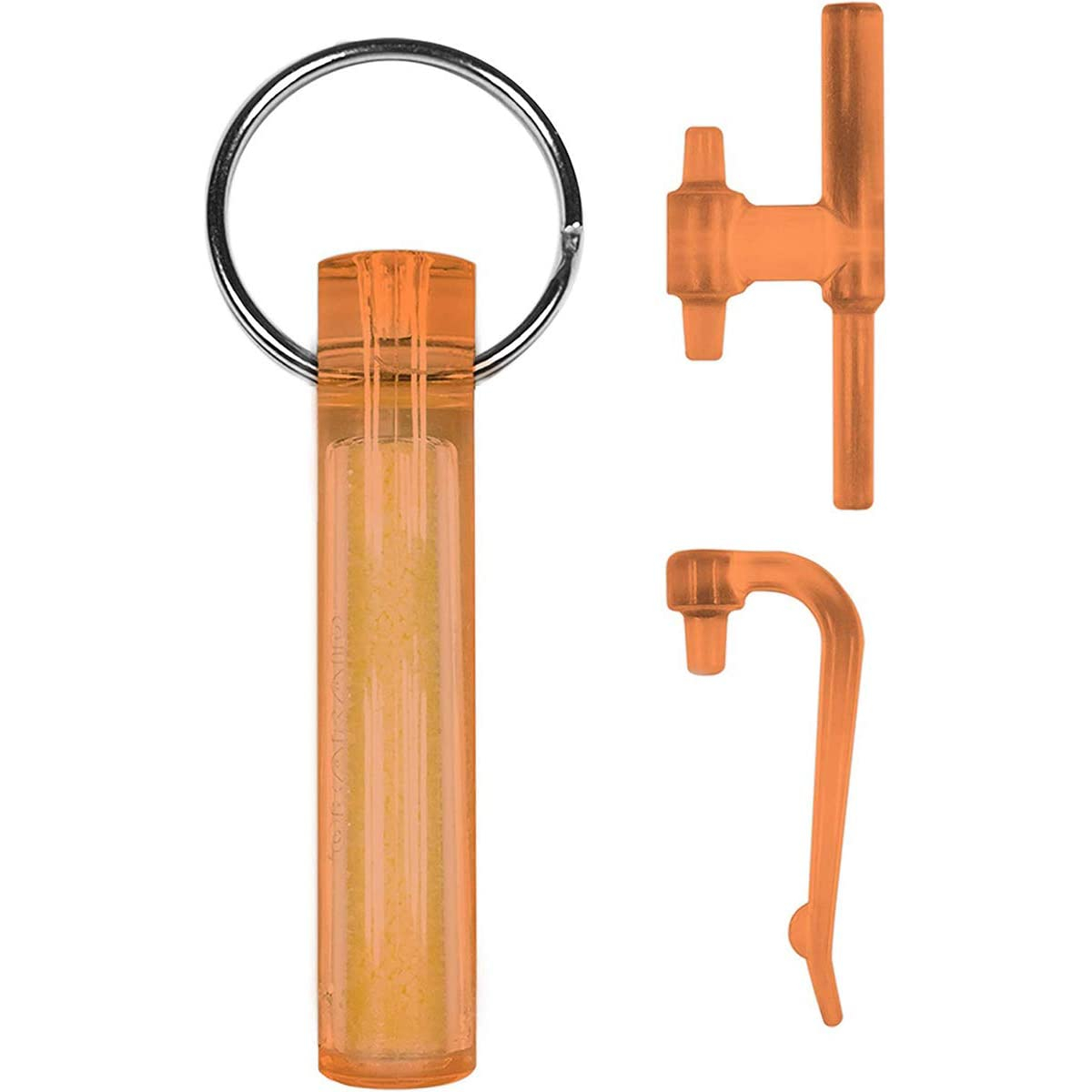 Ni Glo is a glow in the dark keychain perfect for marking SCUBA tanks and outdoor gear