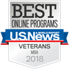 Best Online Programs Badge Veterans MBA 2018