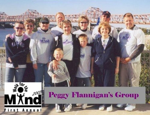 Flannigan's group at the first annual Walk for the Mind in 2003.