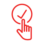 Checkmark and Pointing Icon