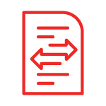 Paper with arrows icon