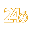 24 clock icon