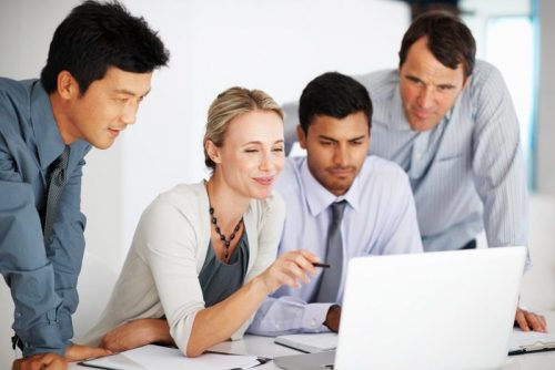 Financial Professionals At Work