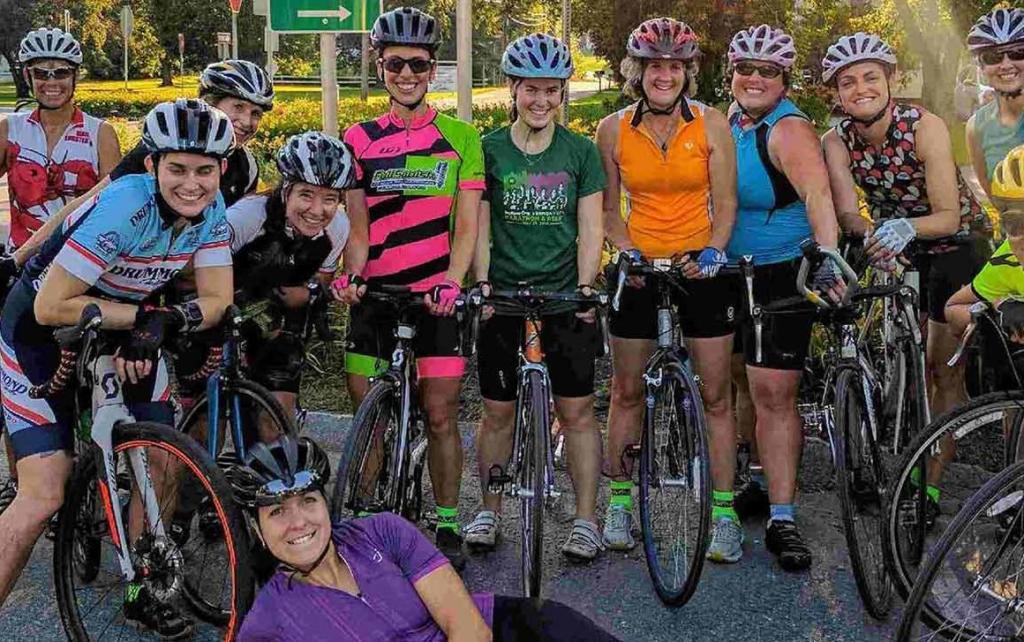 A photo of the UVWCC cyclists.