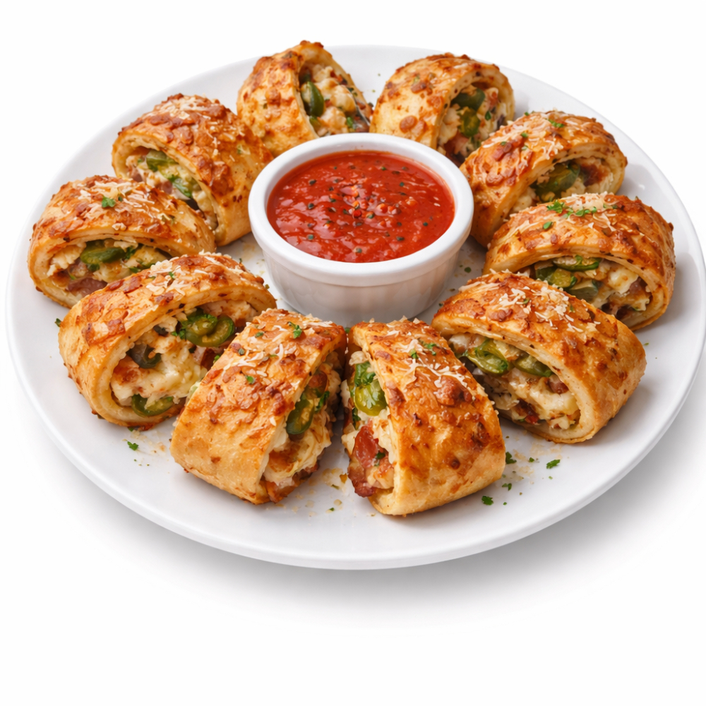 Jalapeno & Bacon Pizza Poppers