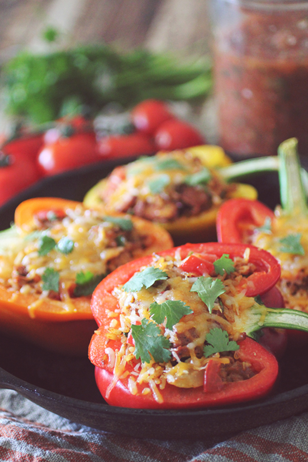 Chicken Fajita Stuffed Peppers Dashing Dish