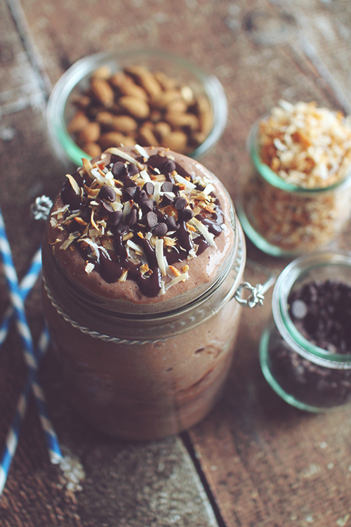 Almond Joy Protein Shake | Dashing Dish