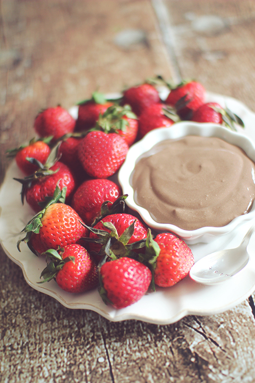 Chocolate Peanut Butter Fruit Dip Dashing Dish