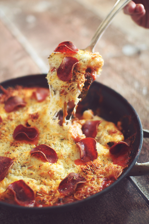 Skillet Pepperoni Chicken Dashing Dish