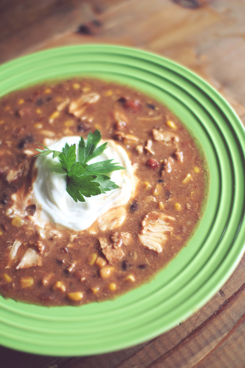Creamy Chicken Taco Soup
