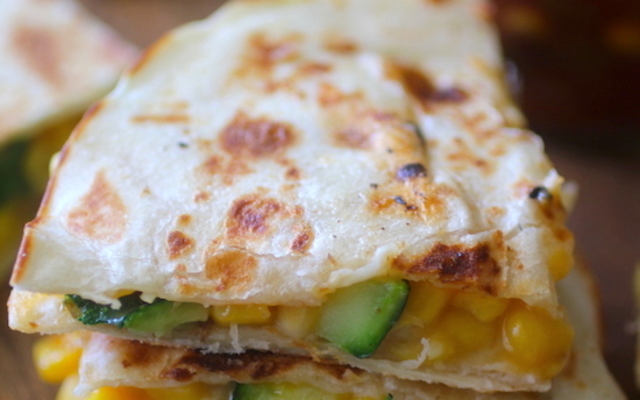 Zucchini Corn Quesadillas Dashing Dish