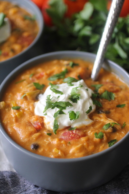 Southwest Chicken and Sweet Potato Chowder