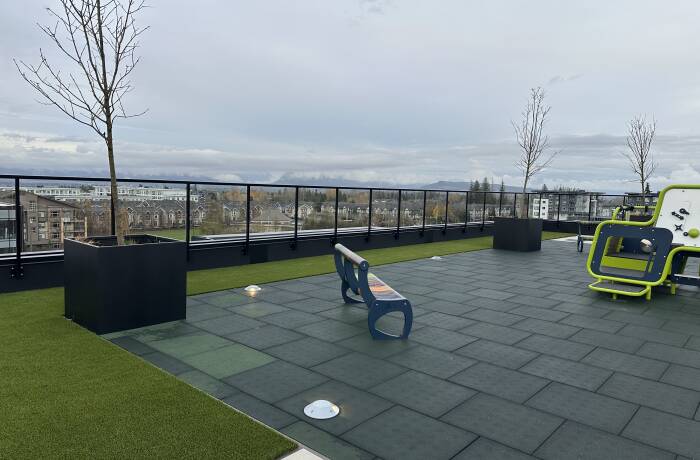 Rooftop patio