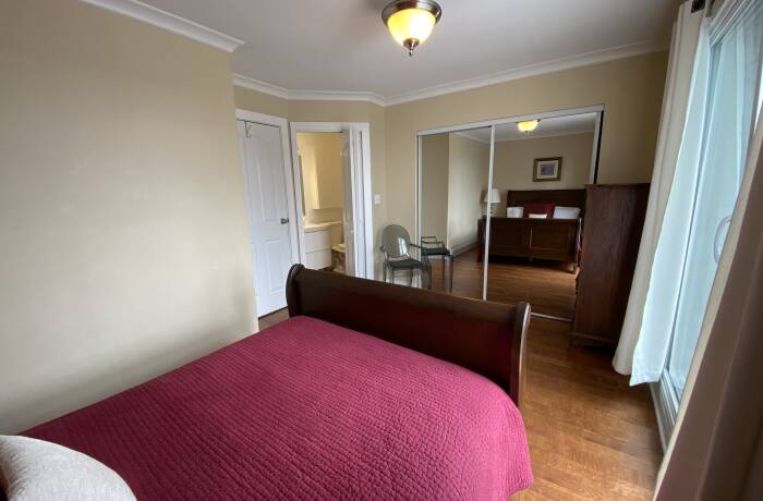 Primary Bedroom, ensuite and covered sundeck