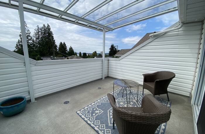 Primary Bedroom, ensuite and covered sundeck