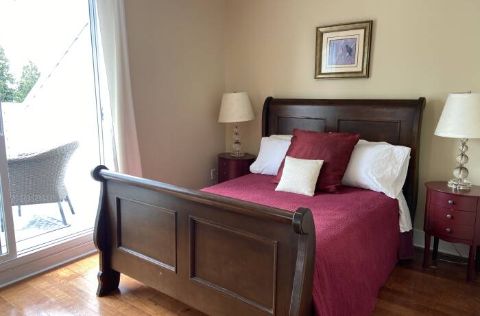 Primary Bedroom, ensuite and covered sundeck