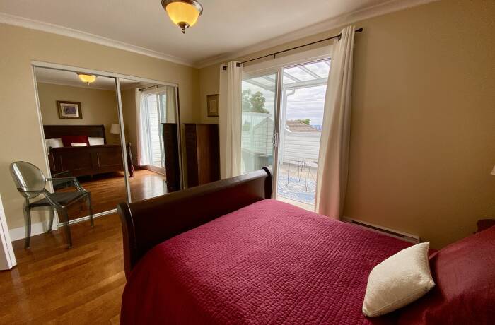 Primary Bedroom, ensuite and covered sundeck