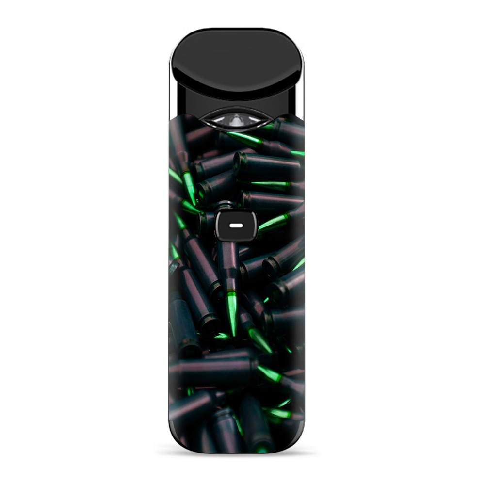 Skins Decals for Smok Nord Pod Vape / Green Bullets Military Rifle AR