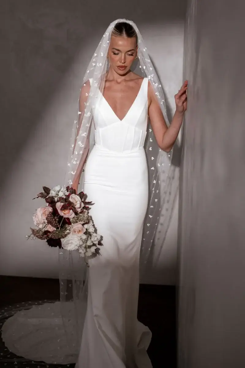 MWL Frances Crepe wedding dress