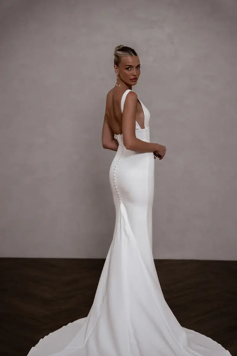 MWL Frances Crepe wedding dress