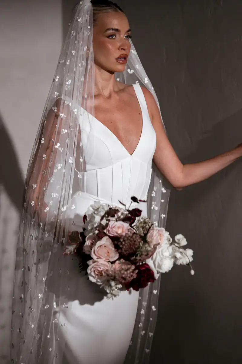 MWL Frances Crepe wedding dress