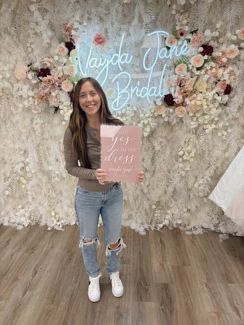 Vayda Jane Bridal - She said yes to the dress!