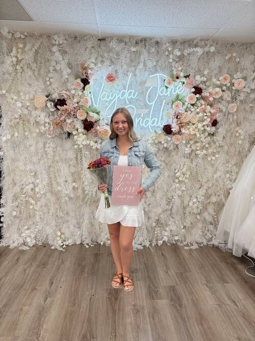 Vayda Jane Bridal - She said yes to the dress!
