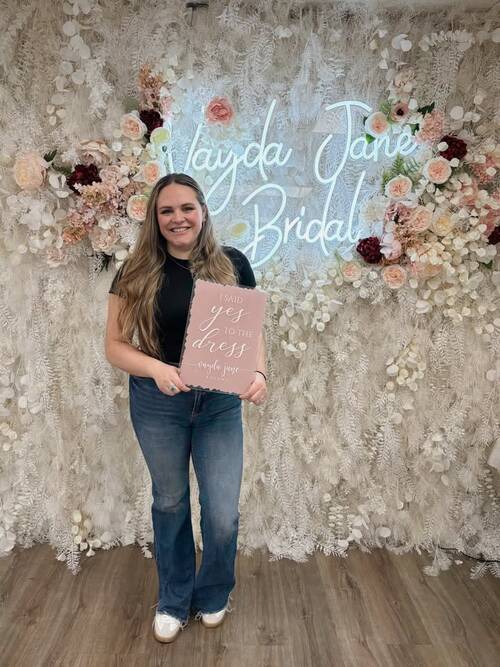 Vayda Jane Bridal - She said yes to the dress!