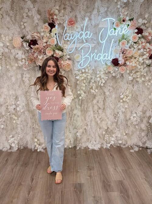 Vayda Jane Bridal - She said yes to the dress!