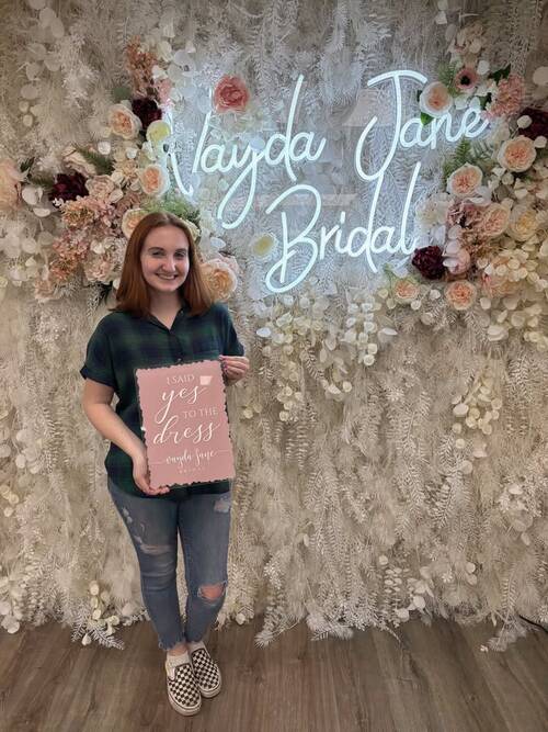 Vayda Jane Bridal - She said yes to the dress!