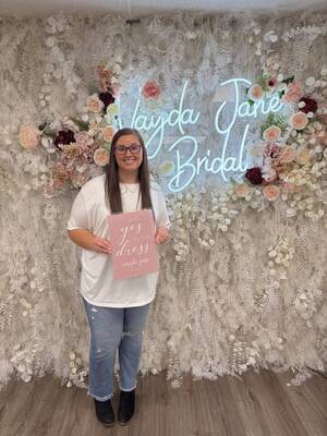 Vayda Jane Bridal - She said yes to the dress!