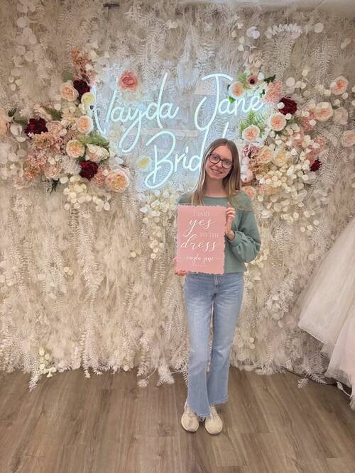 Vayda Jane Bridal - She said yes to the dress!