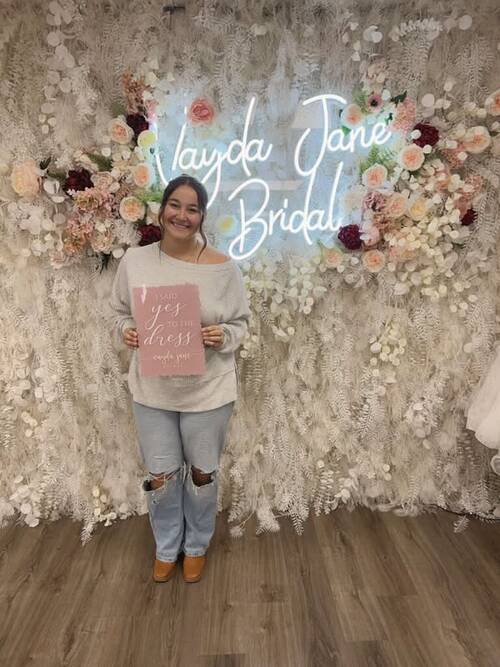 Vayda Jane Bridal - She said yes to the dress!