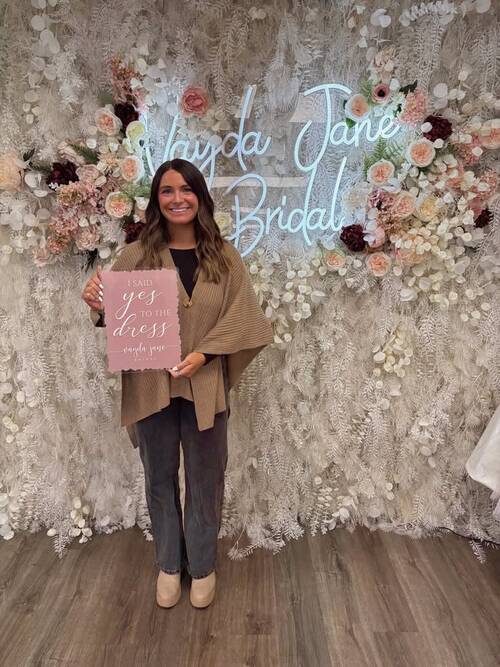 Vayda Jane Bridal - She said yes to the dress!
