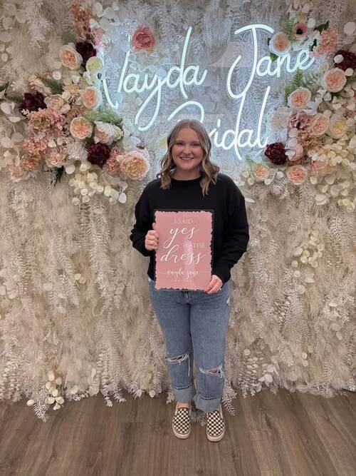 Vayda Jane Bridal - She said yes to the dress!