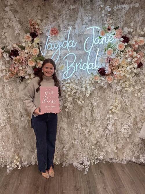 Vayda Jane Bridal - She said yes to the dress!