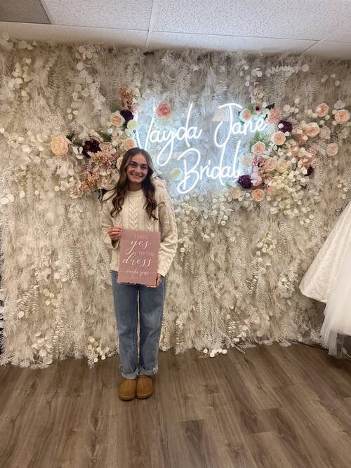 Vayda Jane Bridal - She said yes to the dress!