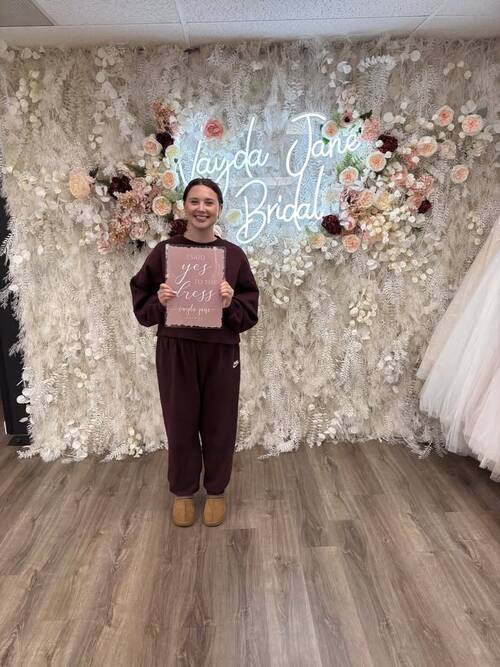 Vayda Jane Bridal - She said yes to the dress!