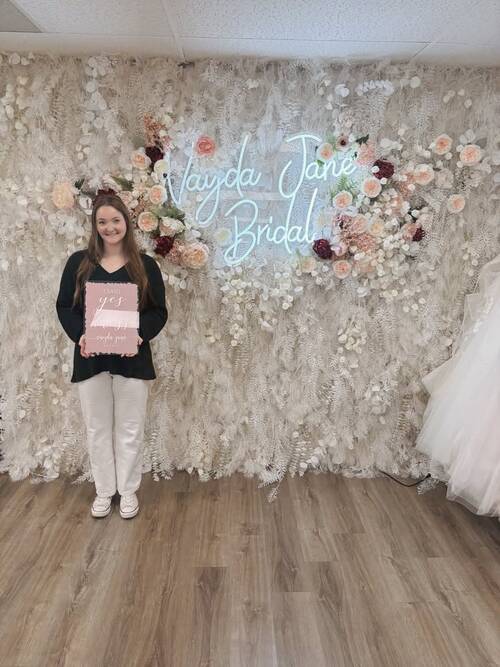 Vayda Jane Bridal - She said yes to the dress!